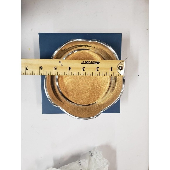 Coastal Collection‎ Sterling Bowl Silver Stainless Steel Rose Pattern Serveware - Picture 10 of 14